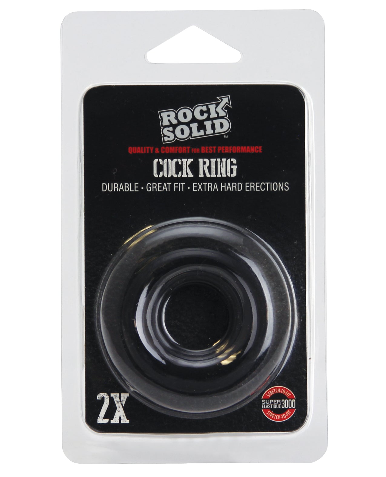 Doc Johnson 3700-62-CD Rock Solid Donut Ring, 2" TPE, Phthalate-Free