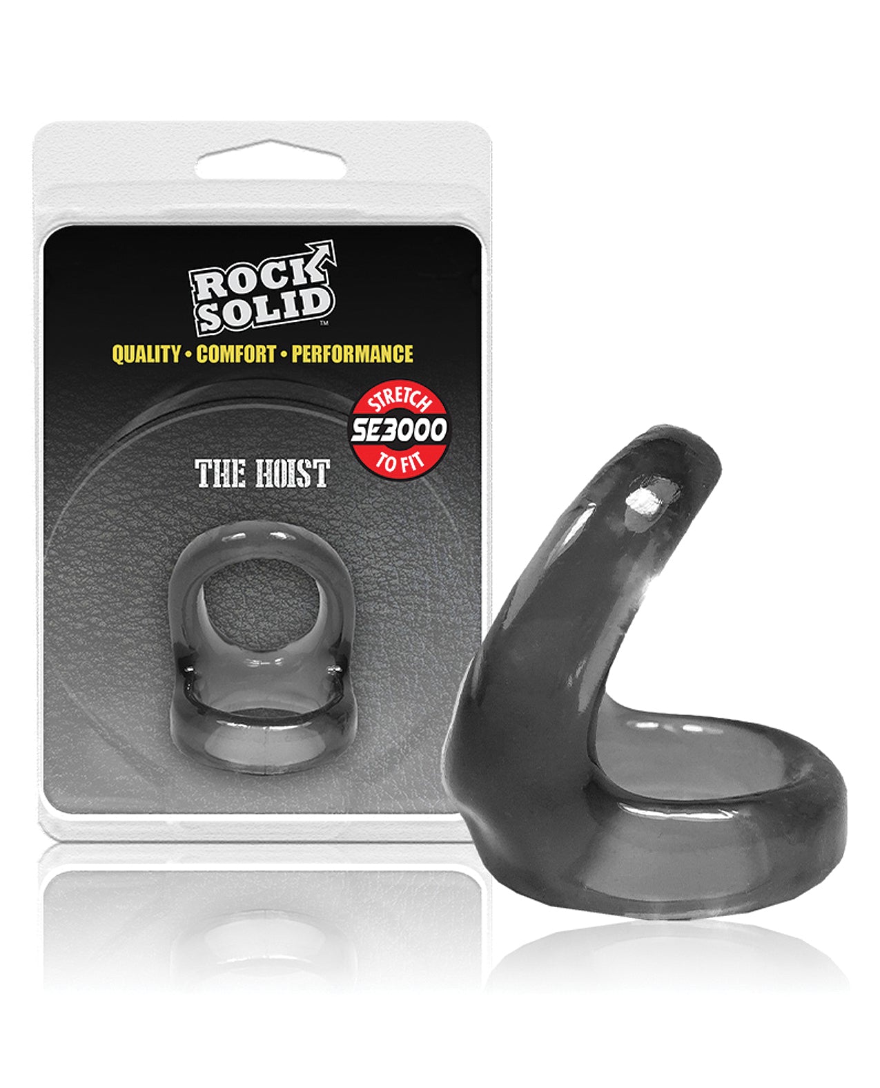 Doc Johnson 3700-61-CD Hoist Smoke Donut Ring, Dual Support, TPE