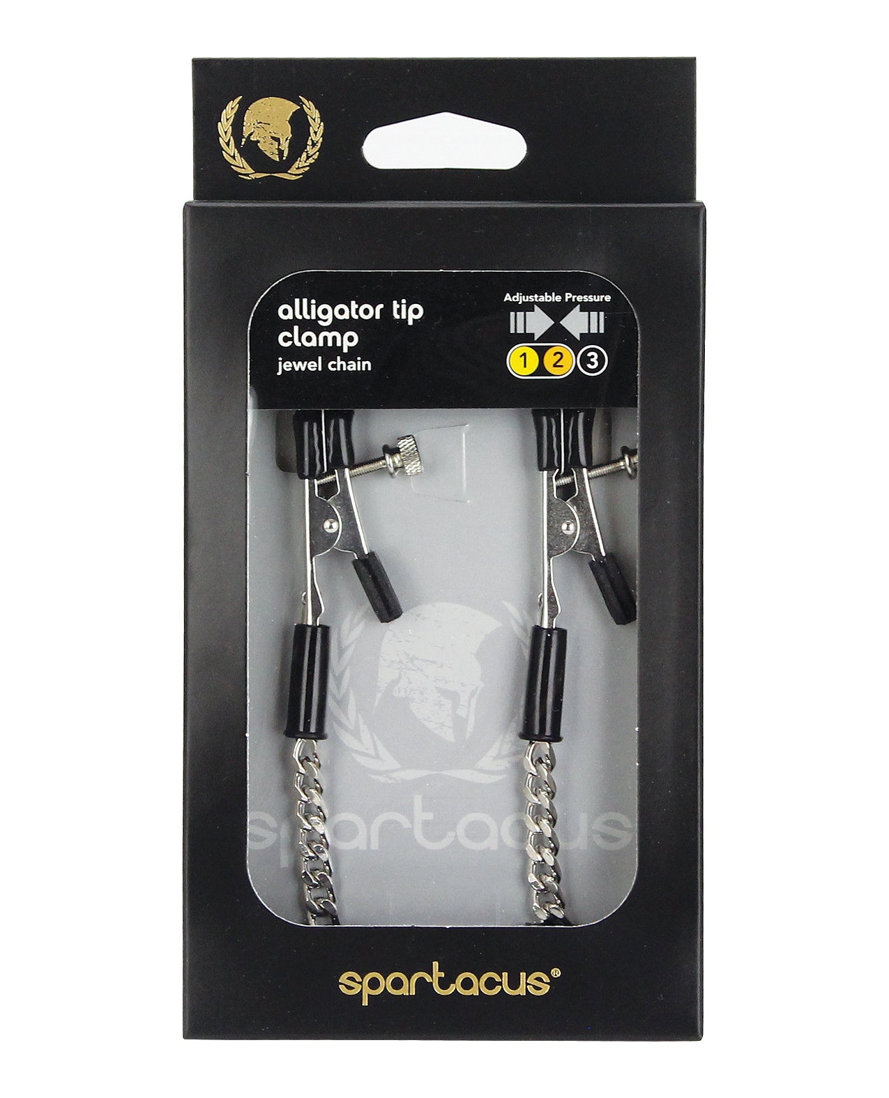 Spartacus SPF-06 Adjustable Nipple Clamps, Silver Metal