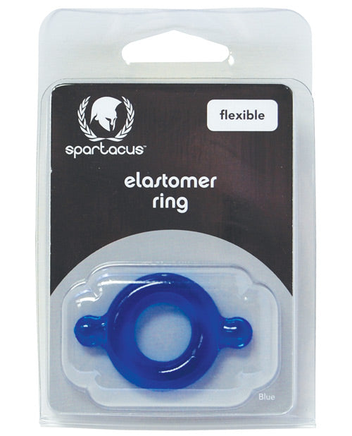 Spartacus BSPR-83 Stretch-to-fit Elastomer Cock Ring, Blue