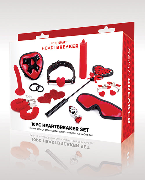 Xgen WS1033 WhipSmart Heartbreaker Set, 10 pc, Black/Red