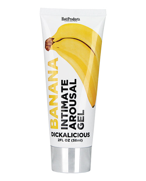 Hott Products HP-2026 Dickalicious Penis Arousal Gel, Banana, 2 oz.