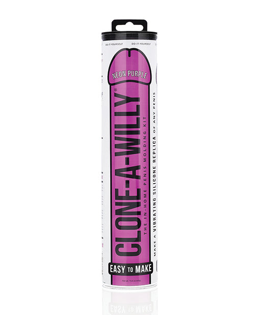 Clone-A-Willy 82067 Vibrating Dildo Kit, Neon Purple, 2.5"x11" Tube