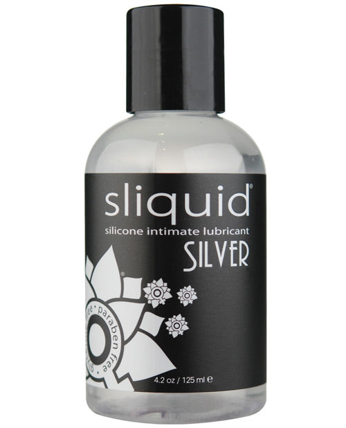 Sliquid Silver Premium Silicone Lubricant, 4.2 fl oz – Glycerin & Paraben Free