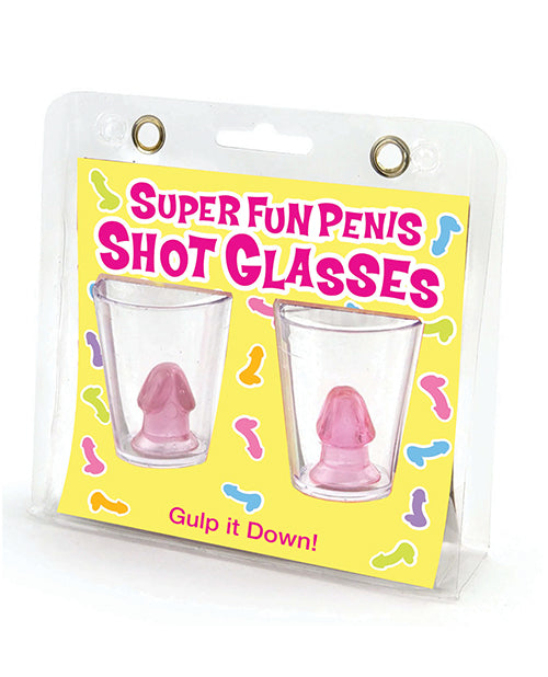 Little Genie CP.1056 Penis Shot Glasses, Set of 2, Plastic