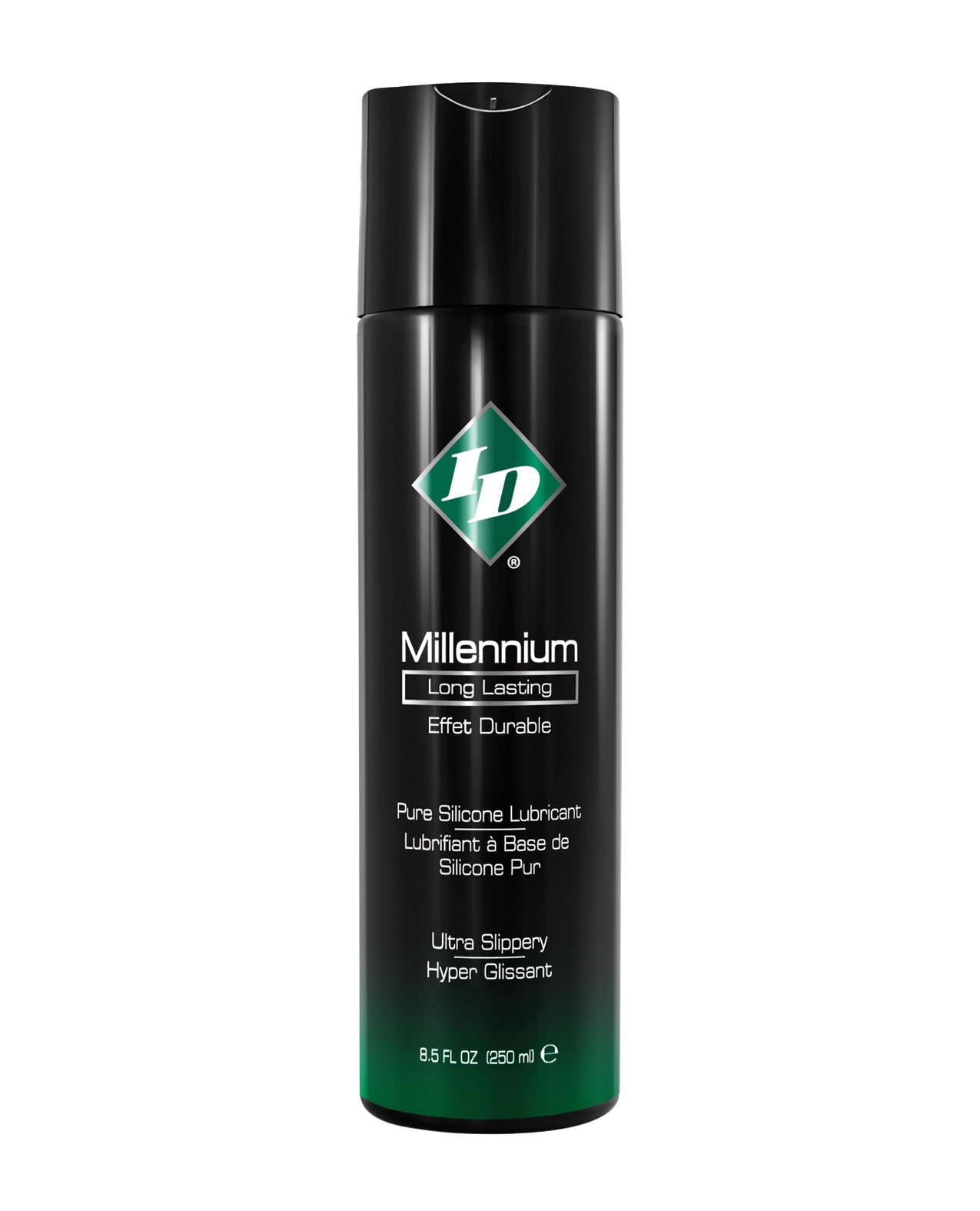 ID Lubricants Millennium Silicone Lubricant, 8.5 oz – Long-Lasting, Latex Safe