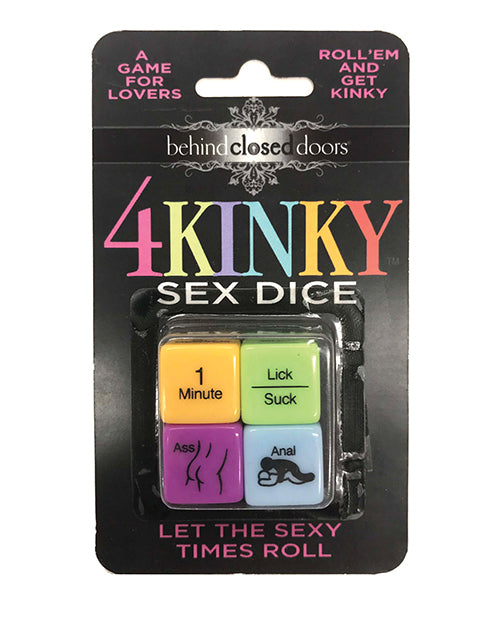 Little Genie Candyprints BCD.022 Behind Closed Doors Kinky Sex Dice, 4 Dice Set
