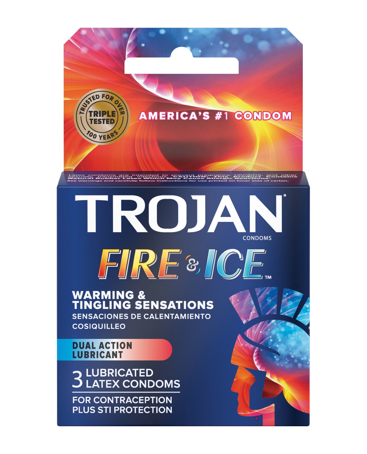 Trojan 96003 Fire & Ice Condoms, 3 Count