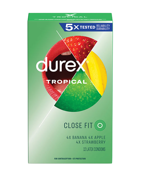 Paradise Marketing 30277 Durex Tropical Condoms, Latex, 12 Count