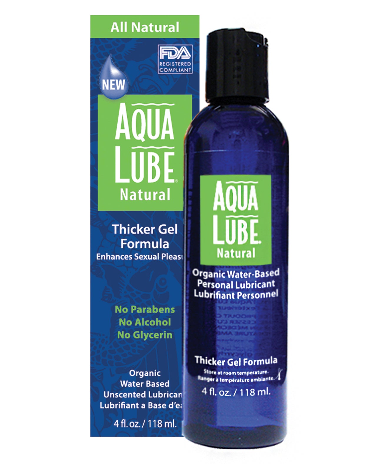 Paradise Marketing 1616951504 Aqua Lube Natural, 4 oz Water Based Aloe