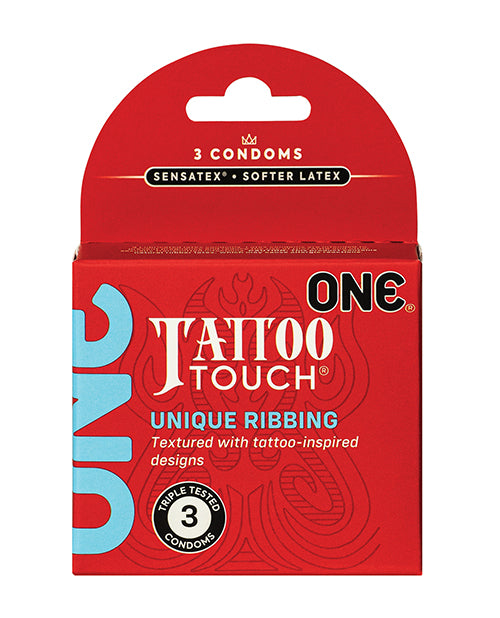 Paradise Marketing 112006C One Tattoo Touch Condoms, Latex, 3-Pack
