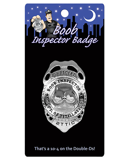 Kheper Games NV.S68 Boob Inspector Badge, 2" x 3" Plastic