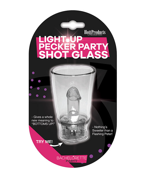 Hott Products HP-2285 Light Up Plastic Shot Glass, Clear