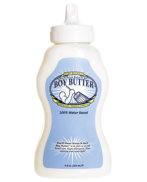 Boy Butter Y09 H2O Squeeze Lubricant, 9 oz Water-Based Cream