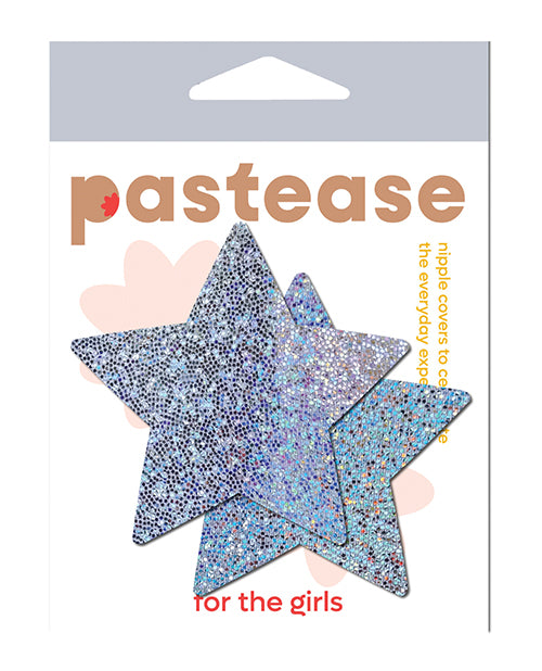 Pastease STR-GLT-SL Glitter Star, Silver One Size
