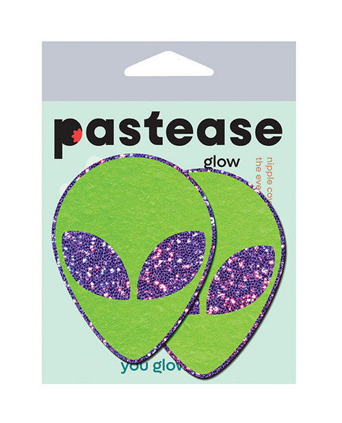 Pastease ALN-GLT-PR Glitter Alien, Purple/Green O/S