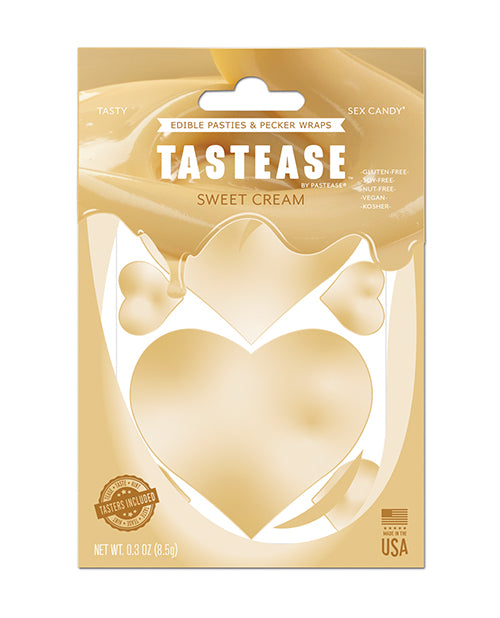 Pastease TTS-SC Edible Pasties & Pecker Wraps, Sweet Cream, One Size