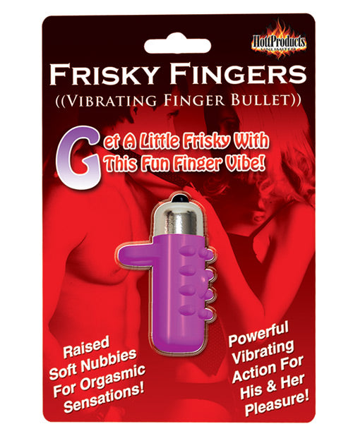 Hott Products HP-2175 Frisky Fingers Vibrating Enhancer, Purple Silicone