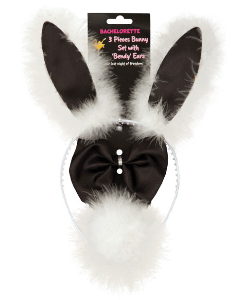 OMG International AL-WBUNNYS-BW Bachelorette Bunny Set, Black & White