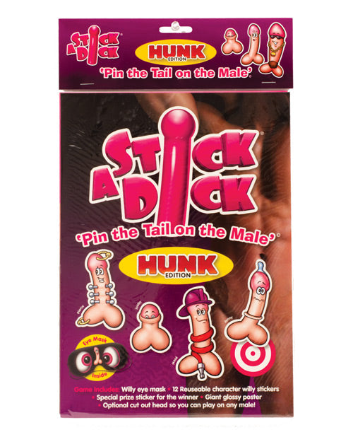 Creative Conceptions USSADH Stick a Dick Hunk Game, 12 Dicks, Mask