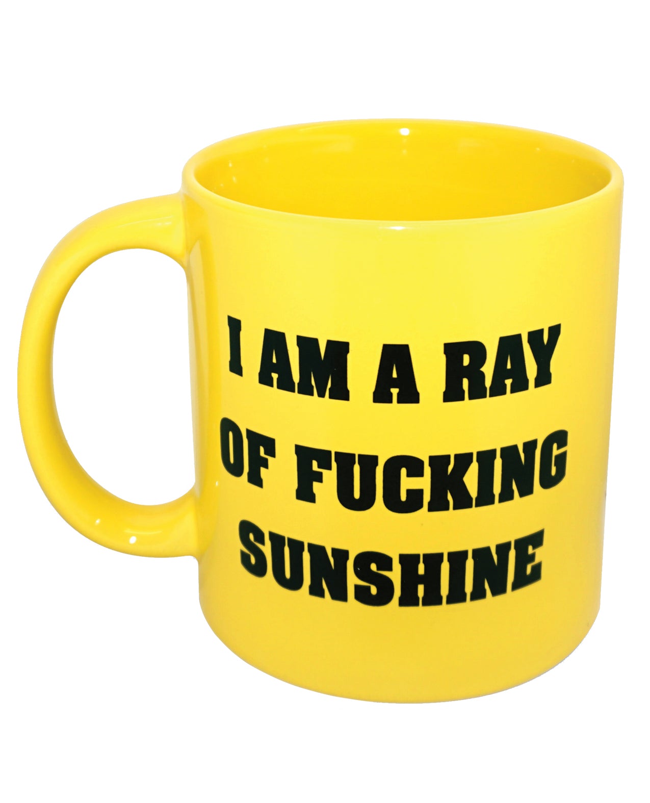 Island Dogs 58081 Attitude Mug, Yellow Ceramic, 22 Ounce