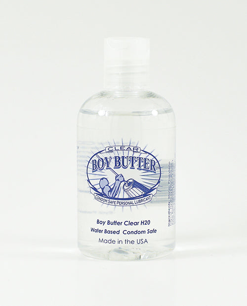 Boy Butter BBC04 Clear Water-Based Lube, 4 oz, Vitamin E & Aloe