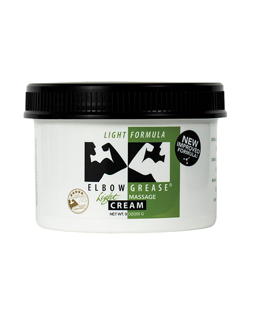 Elbow Grease BC-ECL09 Light Cream Jar, 9 oz, Unscented