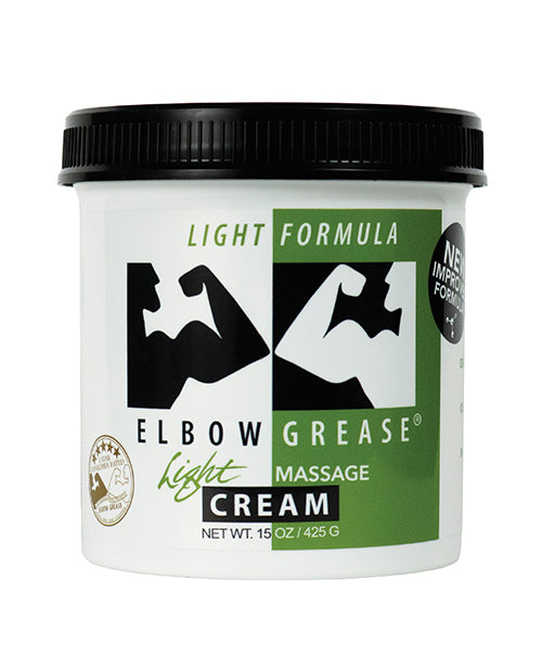 Elbow Grease BC-ECL15 Light Cream Jar, 15 oz, Unscented