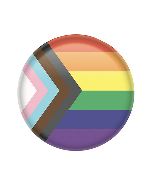 Beistle BT151 Pride Flag Button, 2 Inch Metal Rainbow