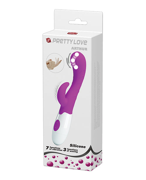 Pretty Love Arthur Come Hither Rabbit, Fuchsia Silicone Vibrator