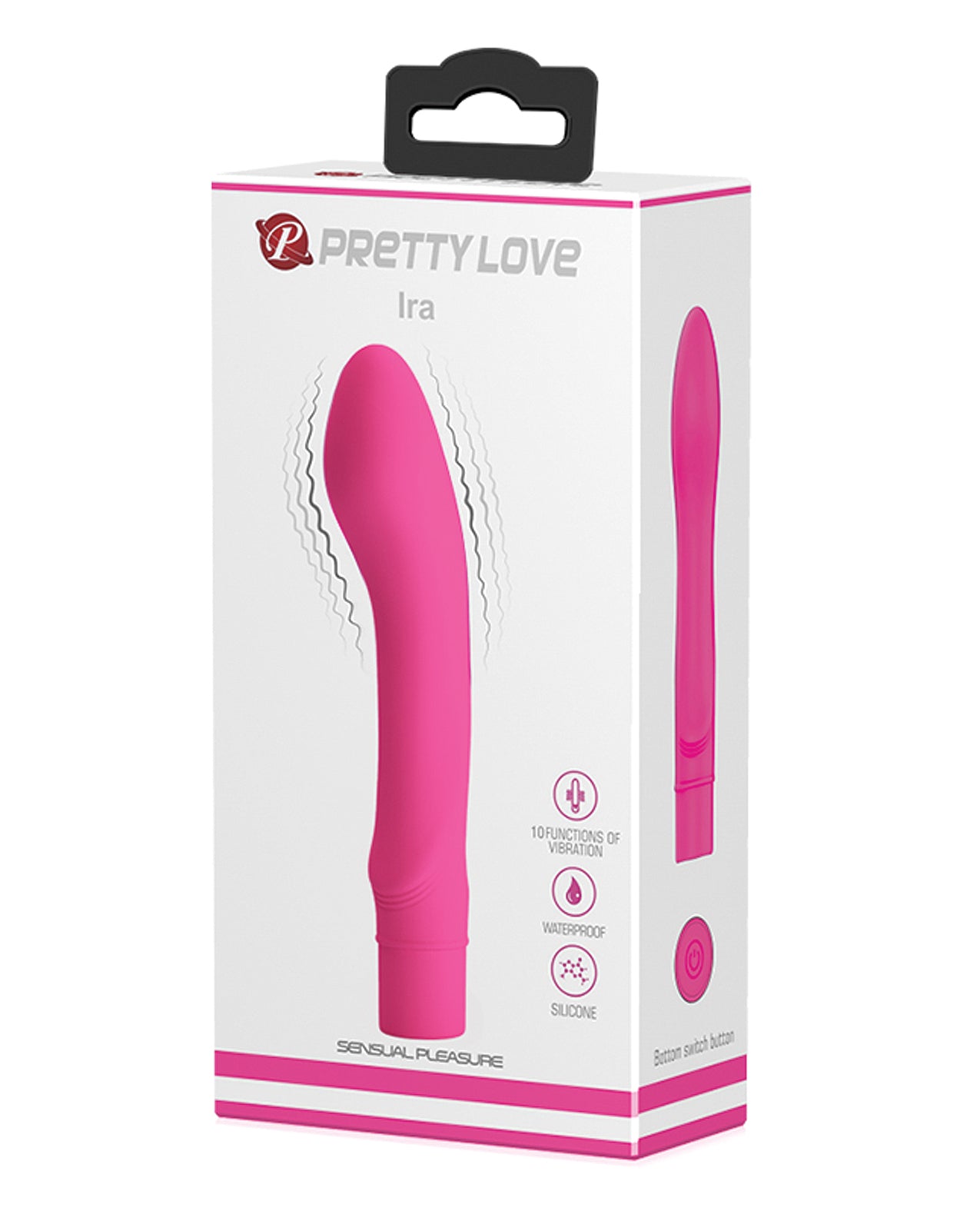 Pretty Love BI-014702 Ira 10 Functions Vibrator - Fuchsia, 5.91" L