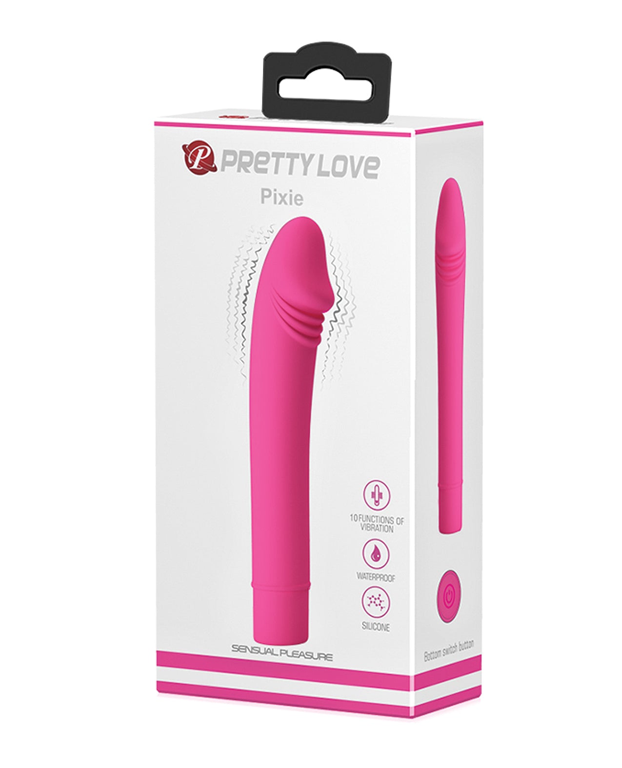 Pretty Love Pixie Silicone Mini Vibrator, 10-Function, Tapered Tip