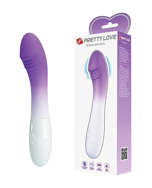 Liaoyang baile BI-014812-A6 Elemental G-Spot Realistic Vibrator, Purple Ombre