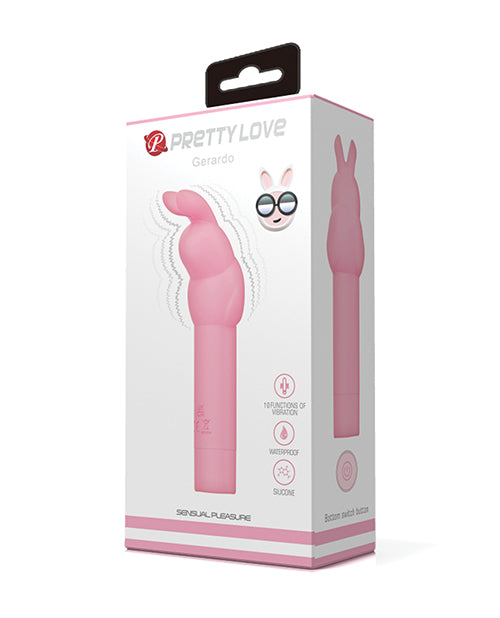 Pretty Love BI-300008 Gerardo Bunny Vibrator, Pink, 10 Modes