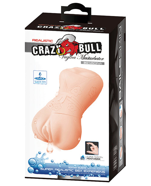 Crazy Bull BM-009201K Realistic Vagina Masturbator Sleeve, Ivory TPR