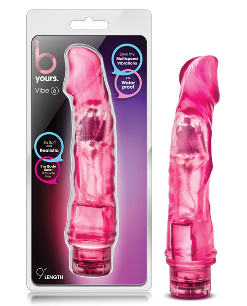 Blush Novelties BL-11310 B Yours Vibe #6, Pink Vibrator