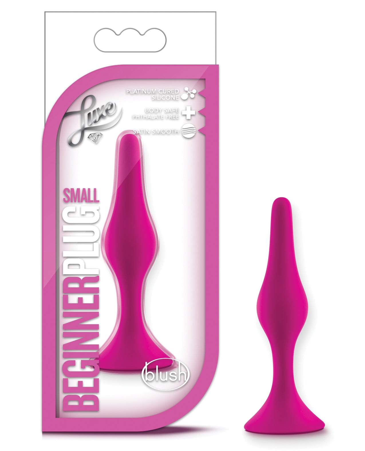 Blush Novelties BL-12610 Luxe Beginner Plug Small - Pink Silicone