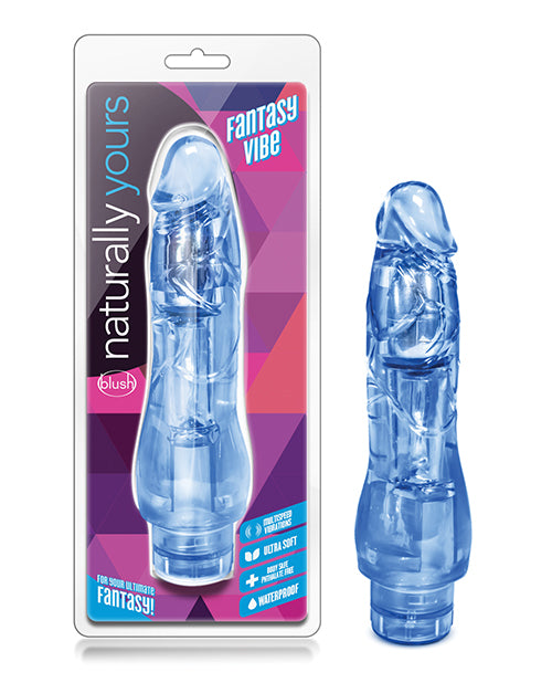 Blush Novelties BL-13012 Fantasy Vibe, 9-inch Blue Phthalate-Free Vibrator