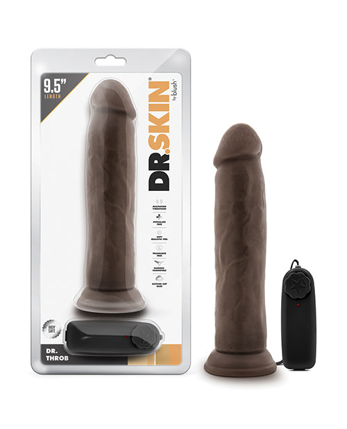 Blush Novelties BL-13816 Dr. Throb 9.5" Vibrating Cock, Realistic Texture