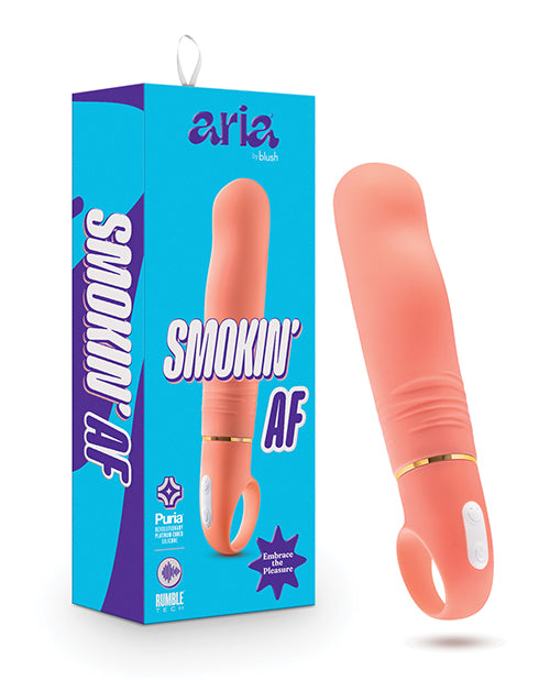 Blush Novelties BL-21700 Aria Smokin' AF, Coral, 10 Functions