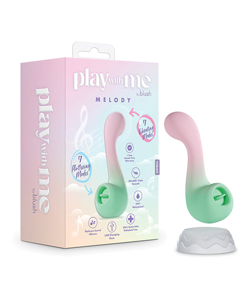 Blush Novelties BL-24501 Melody Dual-Ended Vibrator, Pink Silicone