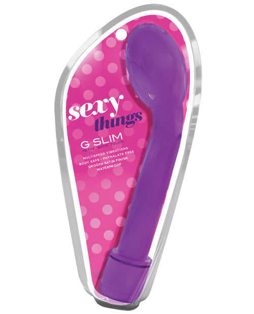 Blush Novelties BL-33311 G Slim Petite Satin Touch, Purple Vibrating Massager