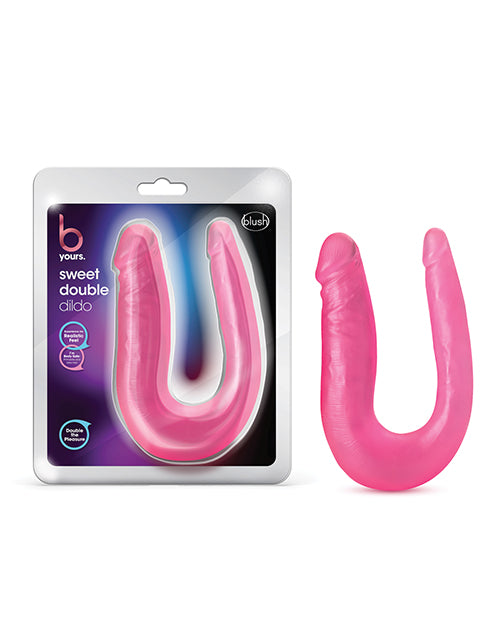 Blush Novelties BL-34200 Sweet Double Dildo, Pink U-shaped 12.5" Length