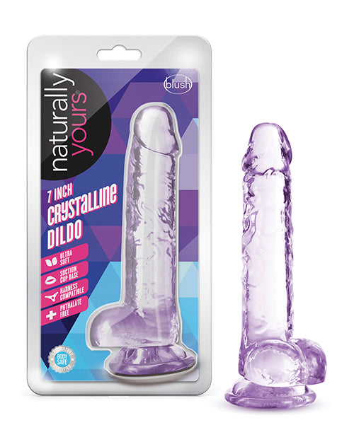 Blush Novelties BL-51601 Naturally Yours 7" Crystalline Dildo, TPE