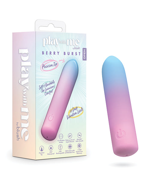 Blush Novelties BL-57800 Play With Me Cotton Candy, 10 Vibration Modes, Silicone
