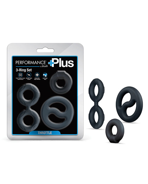 Blush Novelties BL-92005 Performance Plus Throttle Cock Ring Set, Silicone