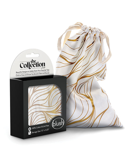 Blush novelties The Collection Embrace Cotton Toy Storage Bag, 7.5" x 12.25"