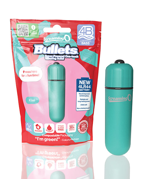 Screaming O 4BBUL-KW 4B Bullet Vibrator, Teal, Waterproof