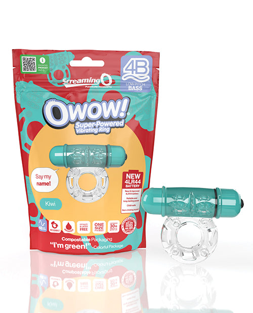 Screaming O 4BOW-KW OWow Teal Vibrating Ring, 5 Speeds, Waterproof