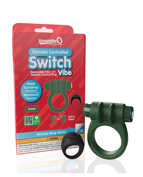 Screaming O Switch Vibrating Ring, Green